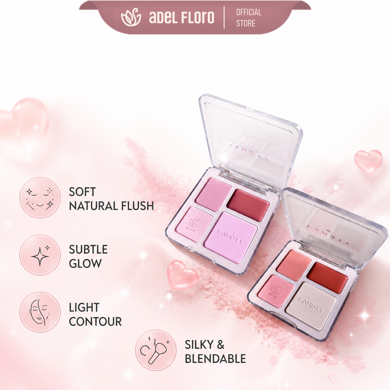 LuminAura blush palette