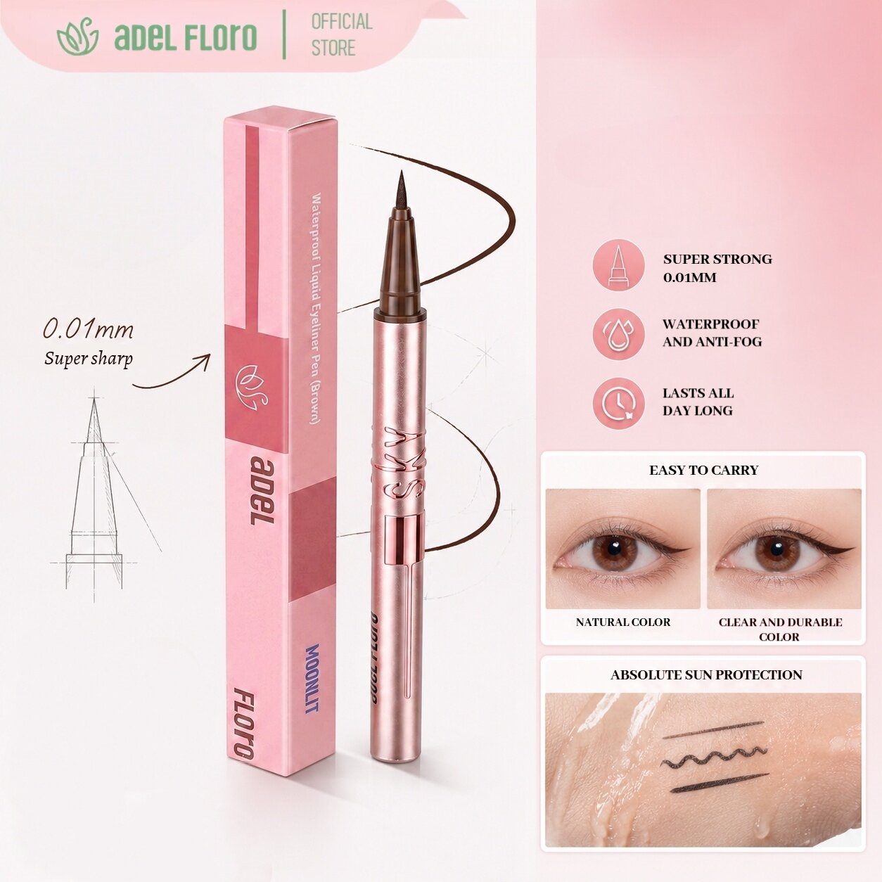 Adel Floro embossed eyeliner