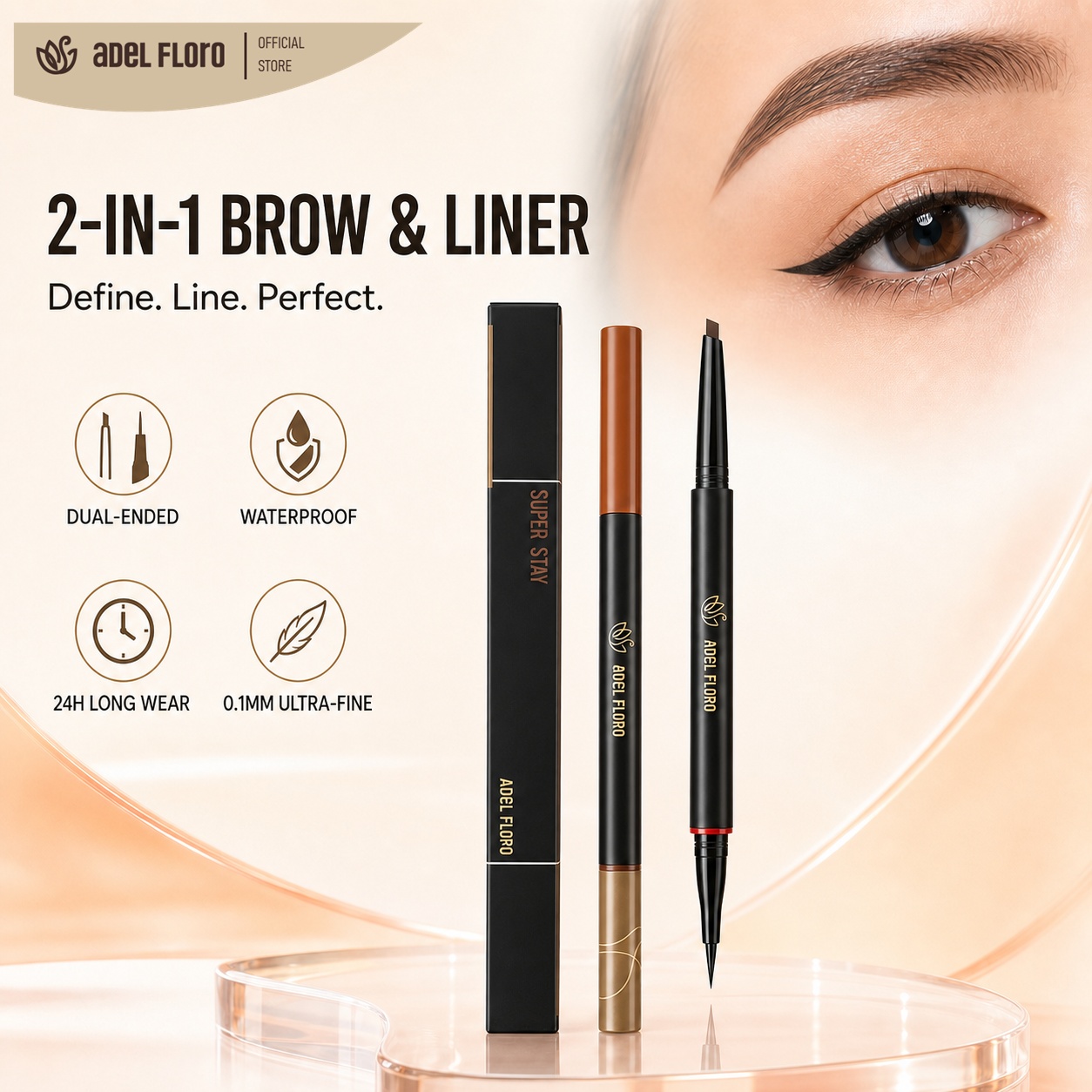 Adel Floro sunset eyeliner